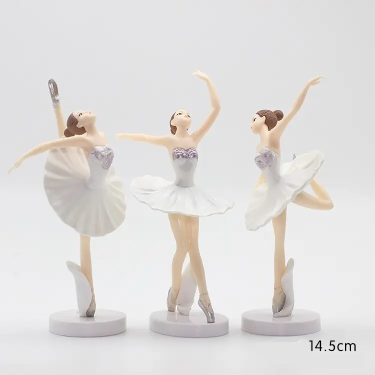 Birthday cake princess movable doll decoration flower fairy dance decoration ballet girl figure