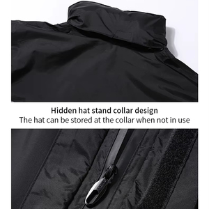 High Quality Reusable <strong>Nylon</strong> <strong>Raincoat</strong> for Men Waterproof Adult Motorcycle Suit with Reflective Accents for Riding - Product Image 4