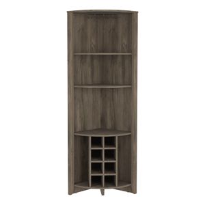 Mueble de Esquina Color Marrón Oscuro Colección Castle para Sala de Estar - Product Image 1