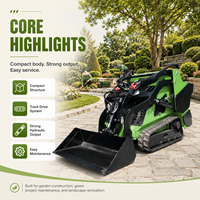 Cargadora Compacta de Último Modelo NIMBUS con Radio de Giro Cero, Uso Multifuncional para Limpieza de Ganado