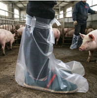 Protège-chaussures élastiques imperméables jetables antidérapants pour ferme et ranch – Sécurité des pieds et biosecurité