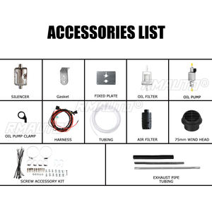 Kit complet d'accessoires pour chauffage de voiture 1-8 kW : filtre à carburant diesel, silencieux et tuyau de sortie pour camping-car, remorque et pièces automobiles - Product Image 2