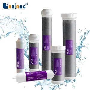 Cartucho alcalino Lanlang, cartucho de filtro de agua mineral remineralizado, filtro de agua alcalina estilo en línea de 11 pulgadas