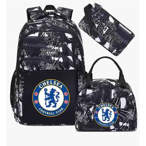 Mochila unisex con cremallera y gran capacidad para estudiantes de primaria, aficionados al fútbol de <span class=keywords><strong>Chelsea</strong></span>, <span class=keywords><strong>Bayern</strong></span> Oxford, transpirable, con hombro curvado - Product Image 4