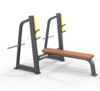 Banc plat multifonctionnel commercial pour musculation et entraînement musculaire