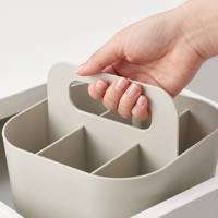 WONFUN Boîte de rangement de bureau en plastique pour livraison directe, organiseur portable multifonctionnel pour marqueurs d'enfants, cuisine, bureau et cosmétiques
