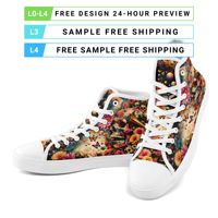 Chaussures en toile montantes personnalisées avec logo imprimé sur demande, OEM ODM, baskets décontractées avec nom d'équipe personnalisé FN024-26025033-3