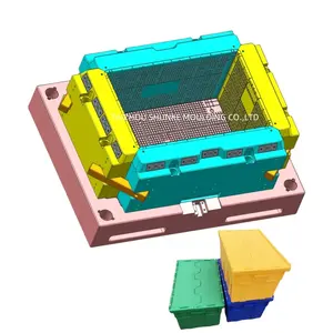 Plastic Injectie Bier Kratten Mal Maken Opslag Krat Containers Bakken Doos Spuitgietvorm Plastic Omzet Doos