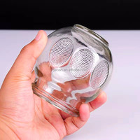 Coupes à ventouses en verre à paroi épaisse antidérapantes de qualité médicale, ensemble professionnel de ventouses sous vide toutes tailles pour la thérapie en clinique