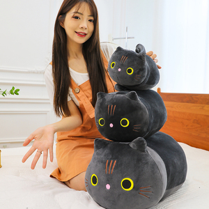 Almohada de Peluche Personalizada con Diseño de Gato de Dibujos Animados, Cojín de Peluche Suave y Divertido, Juguete de Peluche de Gato Relleno de Algodón PP - Product Image 4