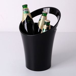 3.2L Oem Costom logo Party Bar Ktv Acrylic White Ice Imperial Bottle Cooler Champagne Beer Cola Wine <b>Plastic</b> Ice Bucket - Product Image 3