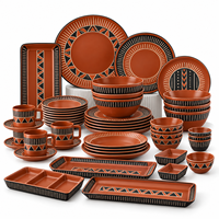 Ensemble de vaisselle en mélamine personnalisé, assiettes, bols, tasses, vaisselle décorative en mélamine