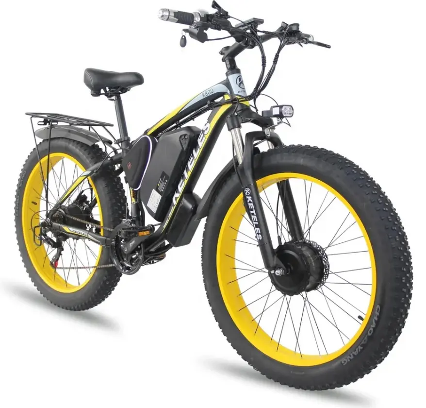 China Factory Leistungs starkes 2x1000W E-Bike für Vorder-und Hintermotoren 26AH Lithium batterie 26x4,0 Zoll Elektro fahrrad für Erwachsene