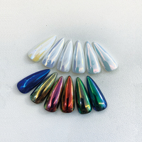 CIANAILS Aurora Vernis à ongles Effet miroir Marque privée Pigment à ongles chromé Poudre liquide chromée pour ongles
