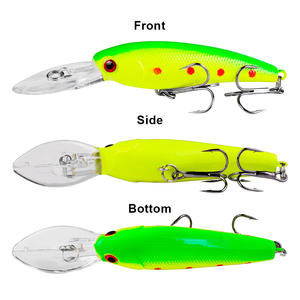Isca Crankbait Wobbler de Alto Desempenho 9cm 7.28g com Anzóis Triplos para Pesca de Zander, Truta, Robalo e Lúcio em Lagos, Flutuante, Plástico Rígido - Product Image 2