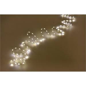 125 luces navideñas LED nano fijas, luz cálida, funcionan con pilas, 2+0.5 m - Product Image 1