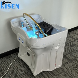 Kisen – Lit de lavage capillaire japonais le moins cher pour la famille, avec bac à shampoing, 2 réservoirs, roues et poignées - Product Image 4