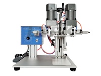 6100 Machine de capsulage de bouteilles en plastique pneumatique semi-automatique de bureau Capsuleuse à vis Twist Sealing Plastic pour couvercle rond, pompe