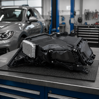 Phares à LED matriciels 2019-2024 pour Audi A6 C8, boîtier noir, clignotants dynamiques, style usine, mise à niveau des phares