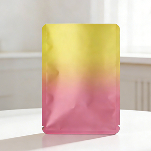 Pochette jetable en plastique composite PE laminé avec feuille d'aluminium, finition dégradée mate, échantillon gratuit, ouverture facile, scellage trois côtés - Product Image 5
