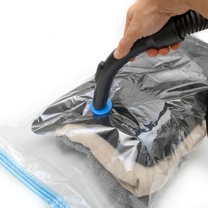 Sacs sous vide transparents 10 unités, gain de place, organisateur pour vêtements, organisateur de bagages, <span class=keywords><strong>sac</strong></span> de rangement pliable compressé - Product Image 4