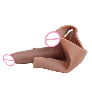 SXXY Arnés de silicona con funda para pene de 29 cm, pantalones con dildo hueco, ropa interior realista para transgénero, juguete sexual con punto G. - Product Image 5