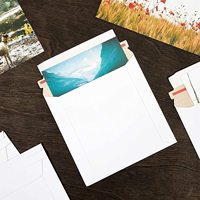 Enveloppes en carton rigides personnalisées pour l'envoi de photos, de documents et de colis professionnels, blanches, en gros