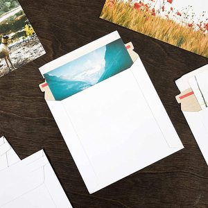 Phong Bì Giấy Bìa Cứng Bán Buôn Màu Trắng Đựng Giấy Tờ Vận Chuyển Chuyên Nghiệp Cố Định Tùy Chỉnh - Product Image 6