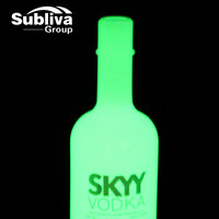 Bouteille de lin fluorescente Vodka 750ml, 10 ml