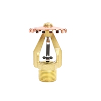 Tête de sprinkler anti-incendie à haute pression en cuivre à réponse rapide, système de sprinkler automatique, 3/4" Wosen Ws personnalisable