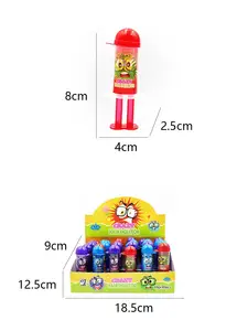 Flesvorm Gelei Zoete Interessante Kleurrijke Vloeistof Knijp Jam Candy Tube Snoep Speelgoed Zoetwaren Producten