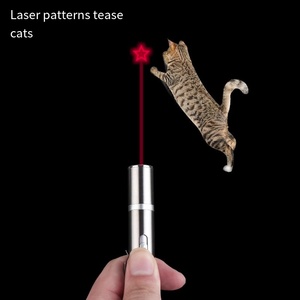 Oplaadbare, milieuvriendelijke laserpointer voor katten, interactief speeltje met meerdere patronen, <span class=keywords><strong>laser</strong></span>-teaser met LED-licht, laserpen voor huisdieren - Product Image 2