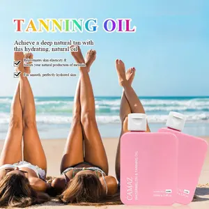 CAMAZ Private Label Body Tan Watermelon Tanning Oil Infused with Natural Oil Original Shine Brown Watermelon Tanning