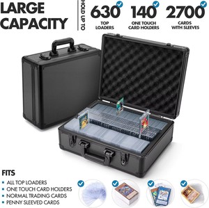 Étui de rangement pour cartes en aluminium personnalisable, porte-cartes de visite, porte-cartes de collection, OEM/ODM disponible, durable, résistant à la poussière, capacité 15L - Product Image 2