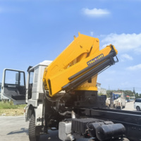 Grue à flèche de 4 tonnes, télécommande hydraulique, grue à flèche portable, grue à remorque