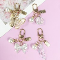 Nouveau porte-clés nuage de perles, pendentif créatif, bracelet à chaîne perlée, accessoires de mode, décoration