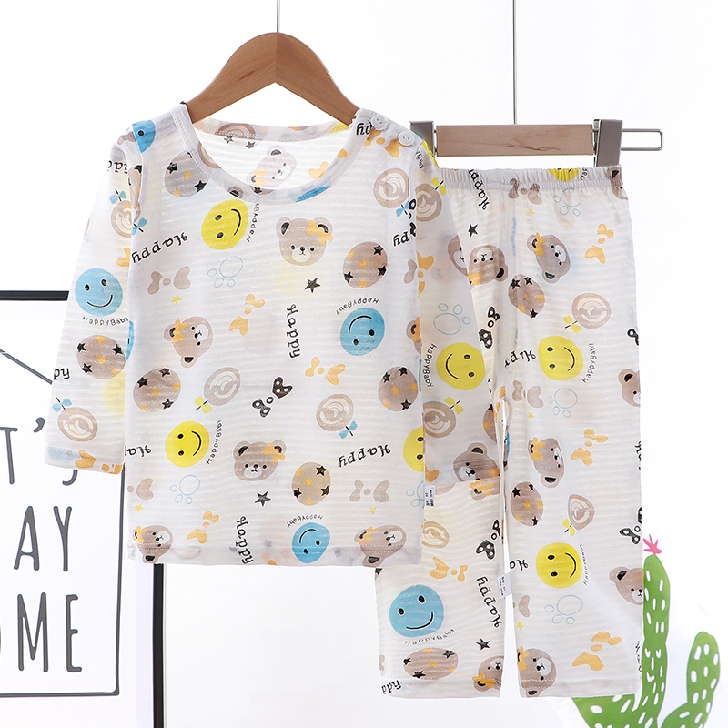 Best price high quality soft Children's pajamas for spring and fall
