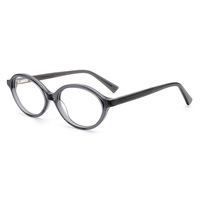 Lunettes de vue ovales en acétate massif de qualité supérieure, design imprimé, monture durable pour adultes, pour la mode quotidienne, protection UV, résine transparente