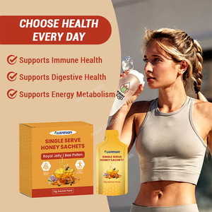 Ausreson OEM Sachets de Miel, Gelée Royale et <span class=keywords><strong>Pollen</strong></span> <span class=keywords><strong>d</strong></span>'Abeille, Sachets Individuels en Stick pour Énergie et Soutien Immunitaire - Product Image 2