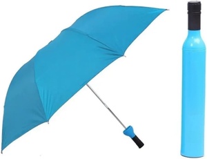 Parapluie pliant automatique coupe-vent en forme de bouteille de vin, nouveau design, personnalisable avec logo – Offre Spéciale - Product Image 3