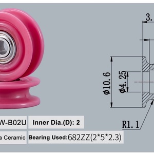 Roues de guidage entièrement céramiques Sen Guang 60*12.5mm pour tréfilage, longue durée de vie, certifiées ISO9001:2008, OEM disponible, garantie 1 an - Product Image 4