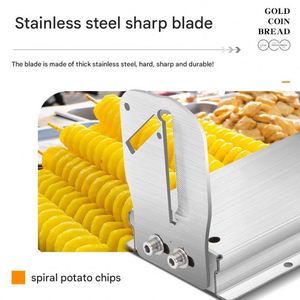 Cortador de Patatas Multifuncional 3 en 1, Cortador Eléctrico de Patatas Fritas en Espiral, Máquina para Cortar Patatas Tornado y Hot Dogs - Product Image 2