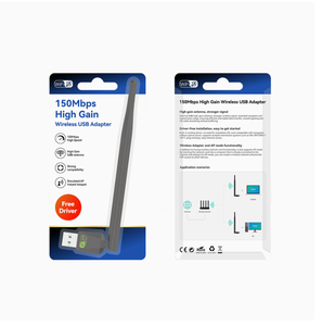 <span class=keywords><strong>Carte</strong></span> réseau sans fil 150M sans pilote, antenne externe <span class=keywords><strong>pour</strong></span> <span class=keywords><strong>ordinateur</strong></span>, récepteur <span class=keywords><strong>WIFI</strong></span> USB, vente directe d'usine. - Product Image 2