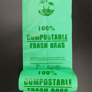 Chất Lượng Cao 100% Compostable Bảng Thùng Rác Túi Rác Pbat + Pla Phân Hủy Sinh Học Túi - Product Image 1