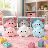 Jouet Squishy Nuage Mignon USA, Anti-stress à Remontée Lente, Jouet à Presser Kawaii Nuage pour Enfants et Adultes, Cadeau Promotionnel