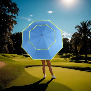 Professional Straight Golf <b>Umbrella</b> Semi-Automatic Opening <b>Windproof</b> 190T Pongee Fabric Customizable Color for Golf Tennis - Product Image 4