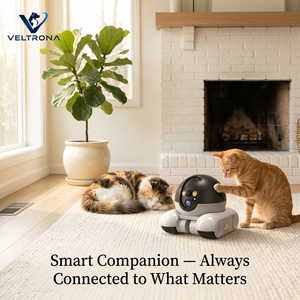 Cámara de Vigilancia para Mascotas con Seguimiento por IA, Robot WiFi Inalámbrico HD, Vigilancia Doméstica, Pantalla Dual, Interacción con un Clic, Cámara Móvil Rover - Product Image 6