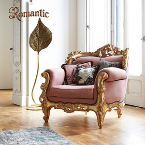 Ensemble de canapés carrés royaux classiques français, canapé en bois massif sculpté de luxe haut de gamme pour salon, ensemble complet écologique - Product Image 4