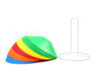 Sac de transport portable en filet pour cônes d'agilité en plastique robuste, cônes de vitesse pour terrain de football, cônes de football en forme de disque - Product Image 4