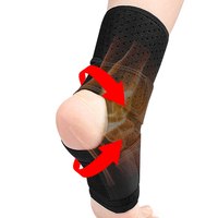 Attelle de cheville réglable avec fermeture auto-agrippante élastique, support de compression pour la cheville, idéale pour le football, le basketball, le cyclisme et la course à pied